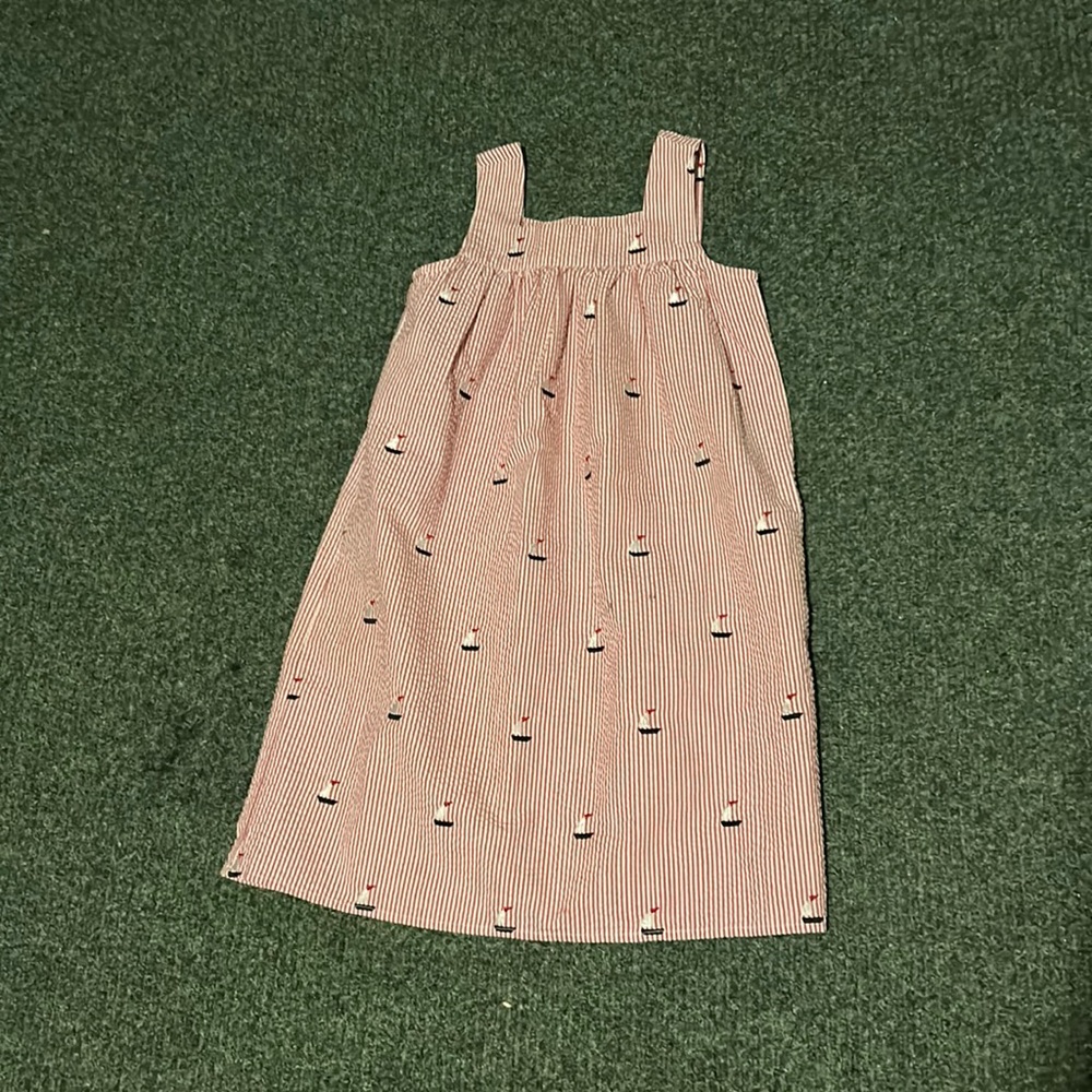 Seersucker Sail Boat dress